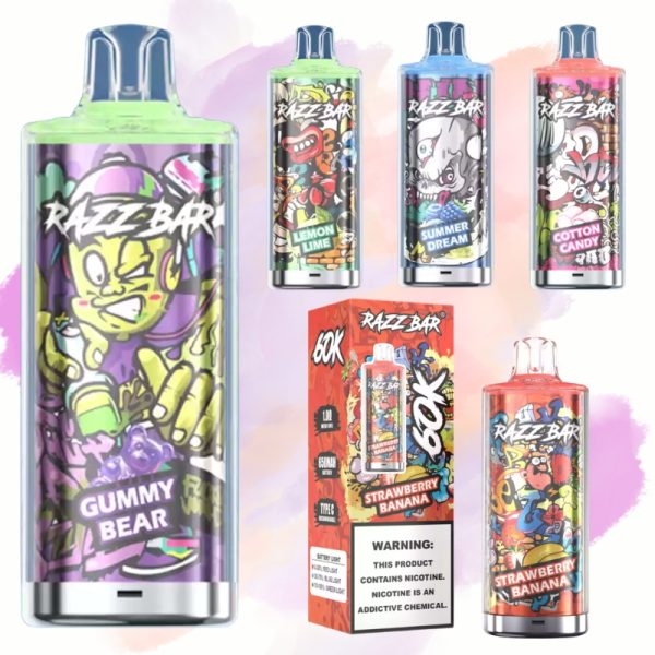 Razz Bar 60000 Crystal - E cigg butik