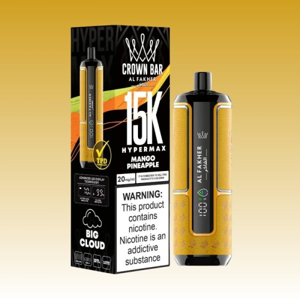 Al Fakher Crown Bar Hypermax 15000 Puffs - E cigg butik