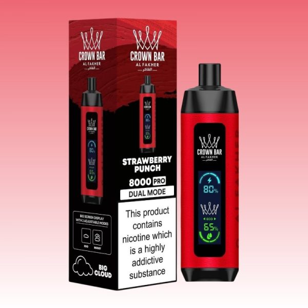 Al Fakher Crown Bar 8000 Pro Puffs - E cigg butik