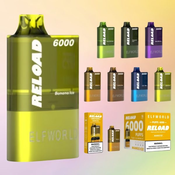 Elfworld Relaod 6000 Puffs Kit - E cigg butik