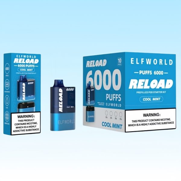 Elfworld Relaod 6000 Puffs Kit - E cigg butik Elfworld Relaod 6000 Puffs Kit - E cigg butik