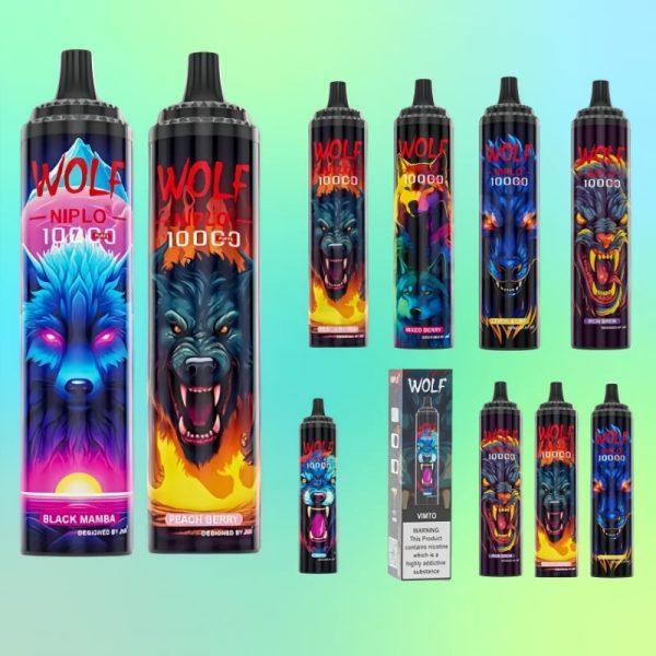 JNR Wolf Niplo 10000 Puffs - E cigg butik