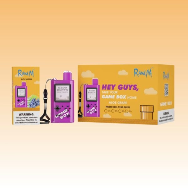Randm Game Box 5200 Puffs - E cigg butik Randm Game Box 5200 Puffs - E cigg butik