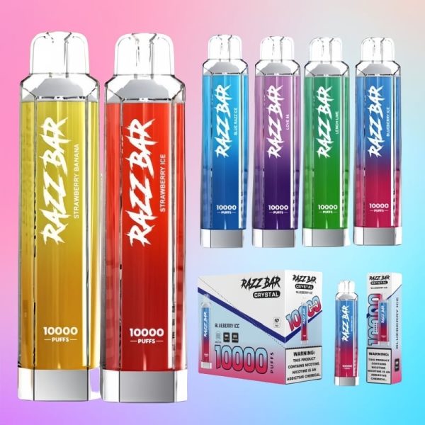 Razz Bar Crystal 10000 Puffs - E cigg butik