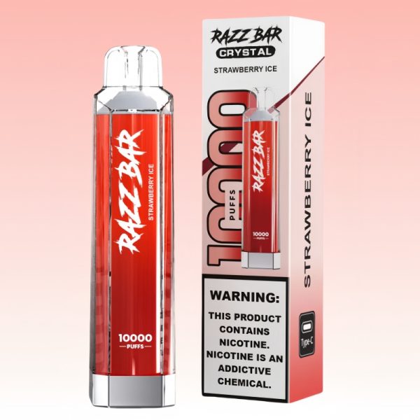 Razz Bar Crystal 10000 Puffs - E cigg butik Razz Bar Crystal 10000 Puffs - E cigg butik