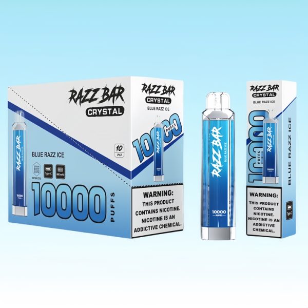 Razz Bar Crystal 10000 Puffs - E cigg butik Razz Bar Crystal 10000 Puffs - E cigg butik