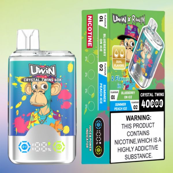 Uwin X RandM Twins Crystal 40000 Puffs - E cigg butik